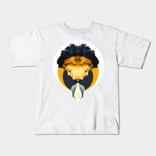 Sad girl in profile Kids T-Shirt